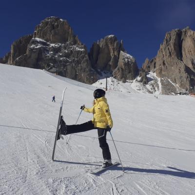 Lucie Peštálová průvodce Explorito na sněhu