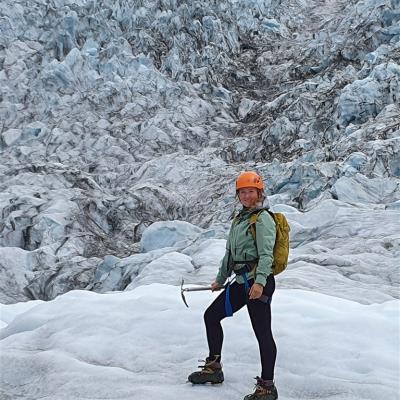Lucie Peštálová průvodce Explorito na ledovci